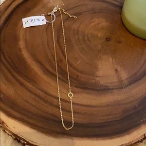 J. Crew Petite Initial Necklace